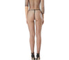 Bodystocking creux en résille sexy, voir à travers une pièce à manches longues entrejambe ouverte, lingerie et sous-vêtements sexy pour femmes *TAILLE UNIQUE*