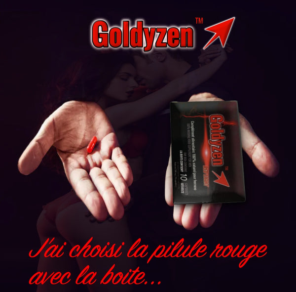 Goldyzen Red Light - Complex Ginseng Naturel- Complément alimentaire 100% à base de plantes – Coup de pouce pour hommes- 10 Gélules